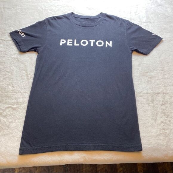Peloton Black Short Sleeve 100 Century Ride T-Shirt - Picture 1 of 7